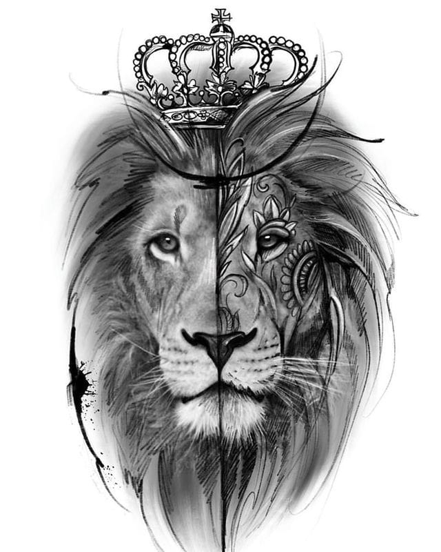 Картинки лев с короной (100 фото) #25