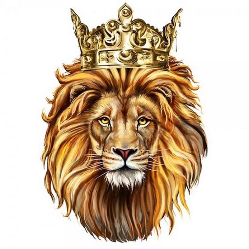 Картинки лев с короной (100 фото) #49