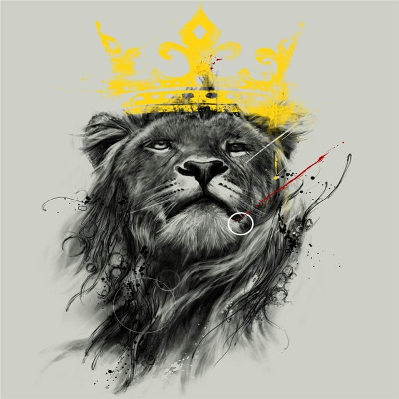 Картинки лев с короной (100 фото) #43