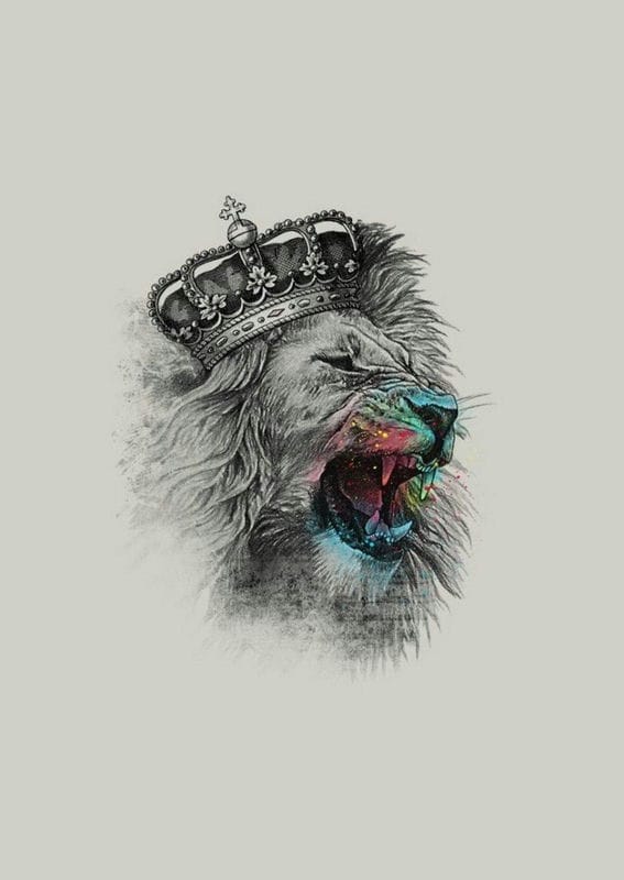 Картинки лев с короной (100 фото) #65