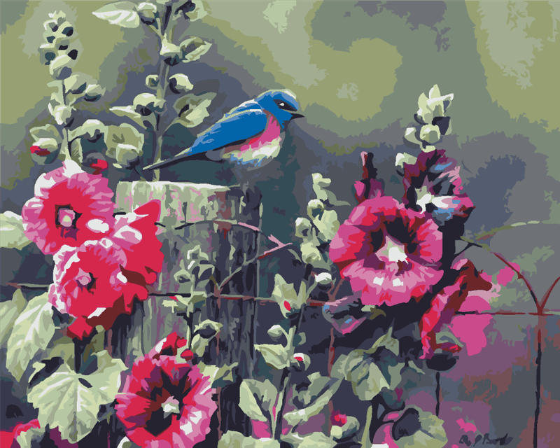 Картинки птицы и цветы (100 фото) #52