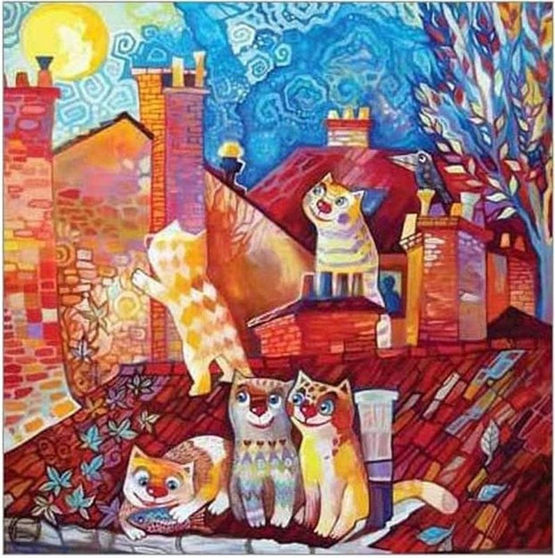 Картинки коты на крыше (65 фото) #7