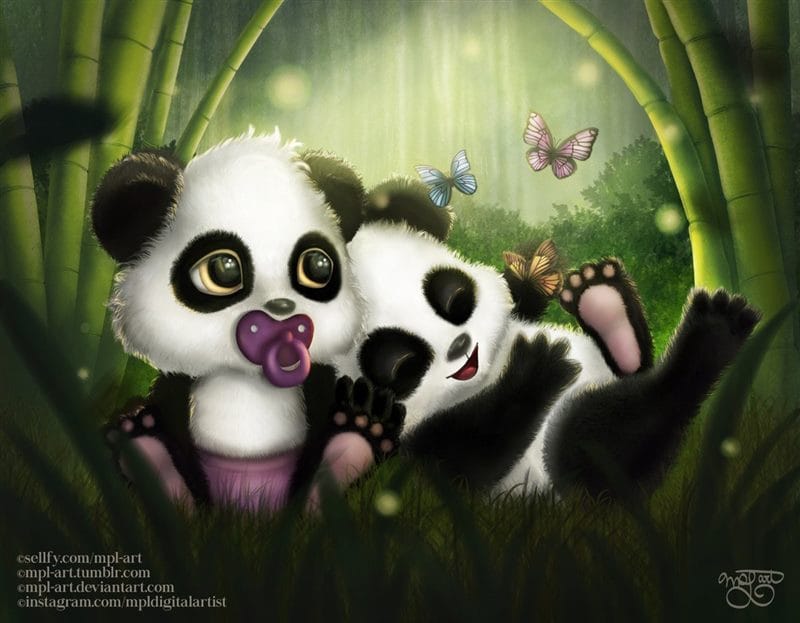Картинки мультяшные панды (100 фото) #9