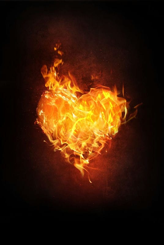 Картинки сердце в огне (75 фото) #13