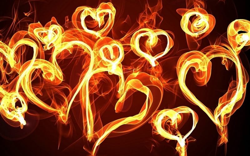 Картинки сердце в огне (75 фото) #7