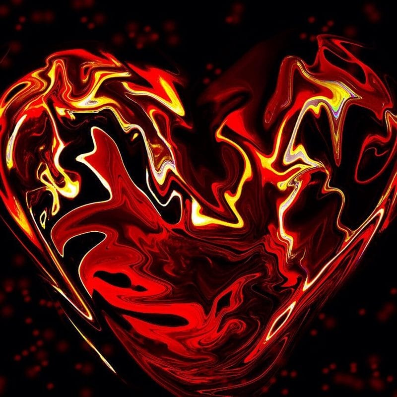Картинки сердце в огне (75 фото) #12