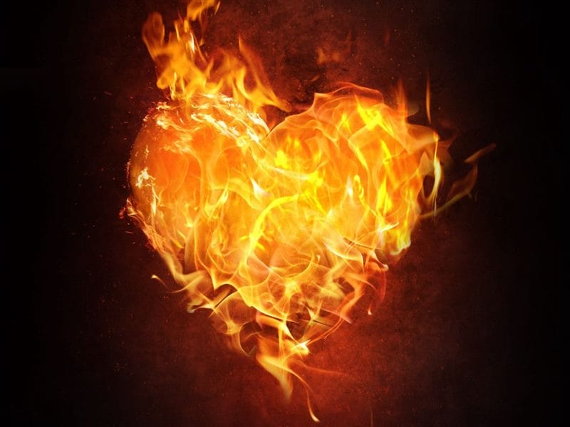 Картинки сердце в огне (75 фото) #27