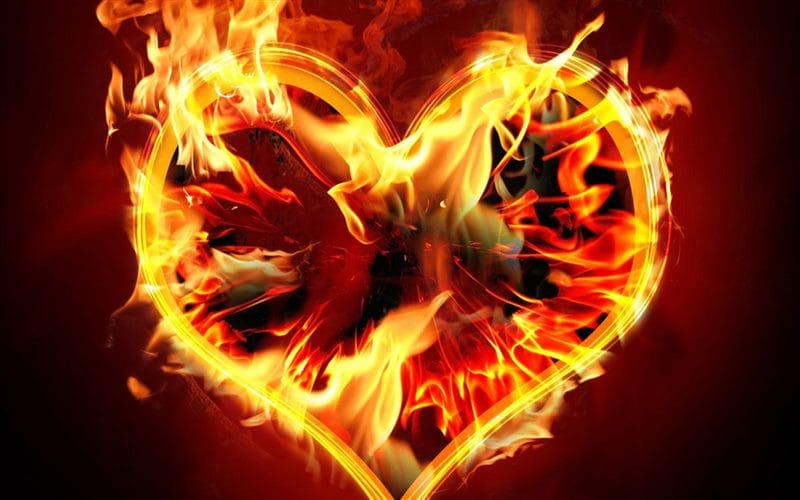 Картинки сердце в огне (75 фото) #21