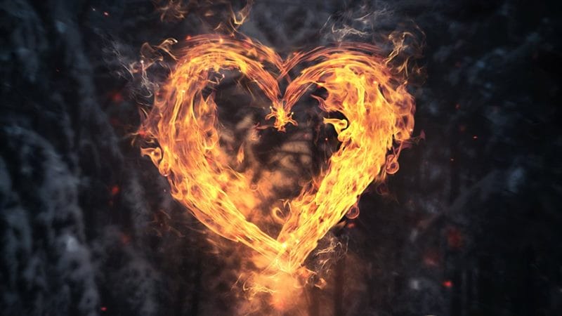 Картинки сердце в огне (75 фото) #34