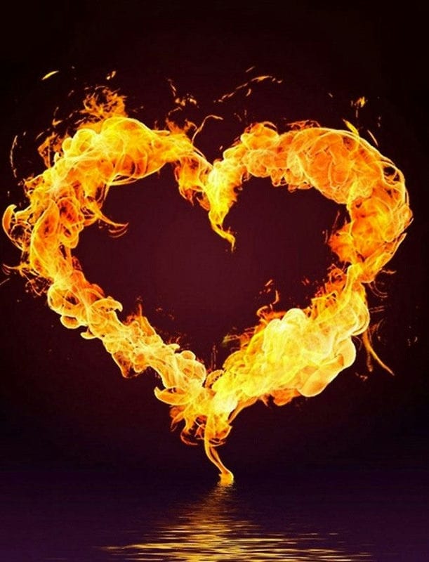 Картинки сердце в огне (75 фото) #19