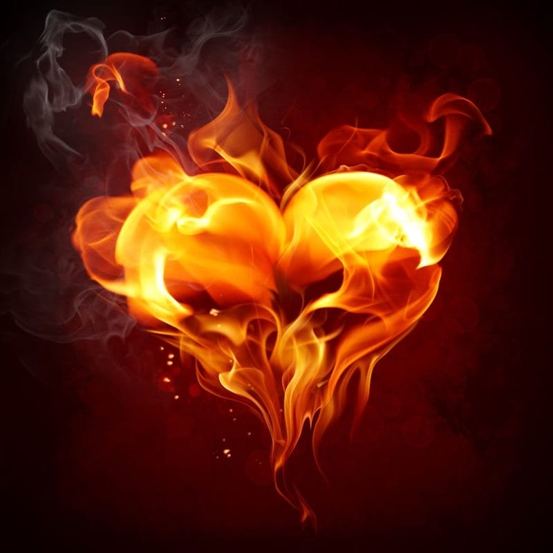 Картинки сердце в огне (75 фото) #36