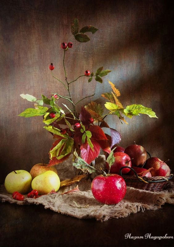Картинки осенние яблоки (90 фото) #88