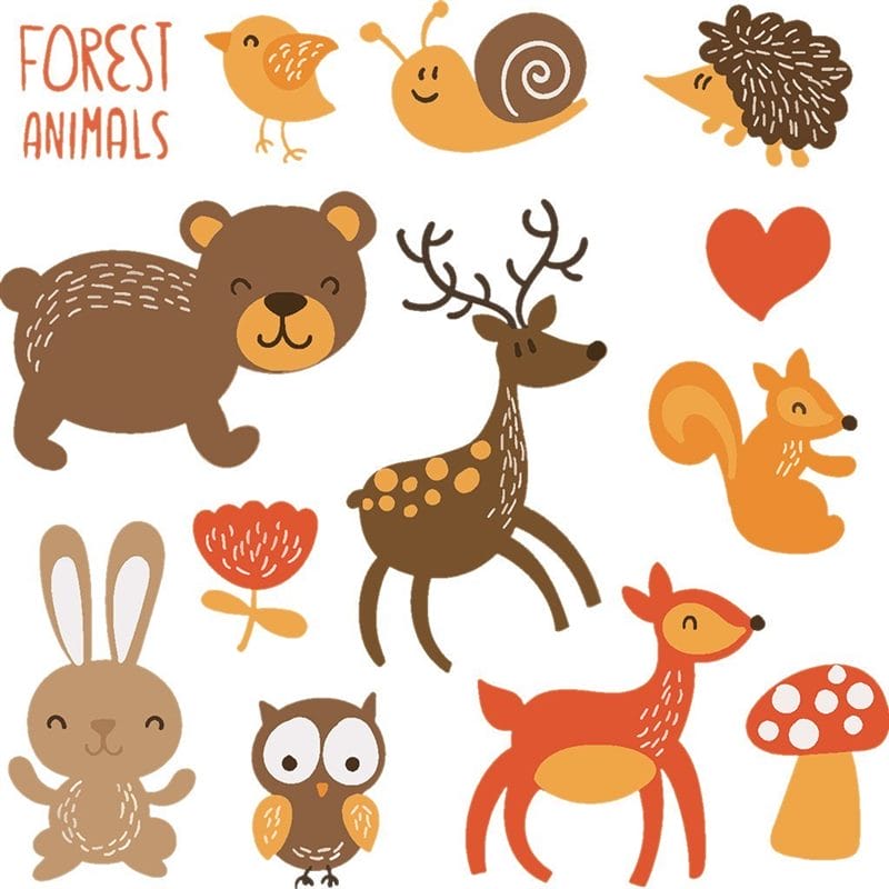 Картинки лесные животные (100 фото) #85