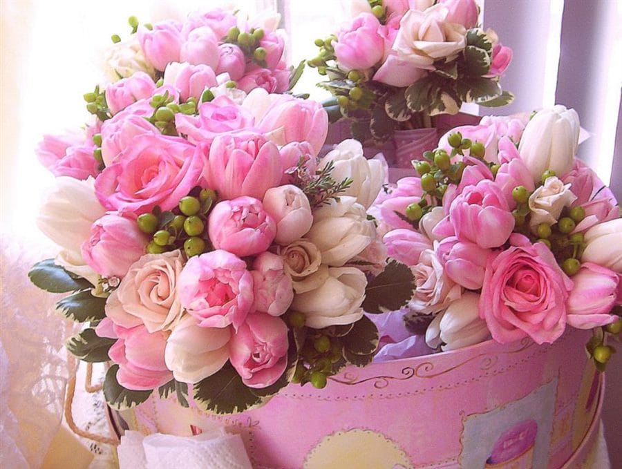 С днем рождения! 190 красивых картинок с букетами цветов #180