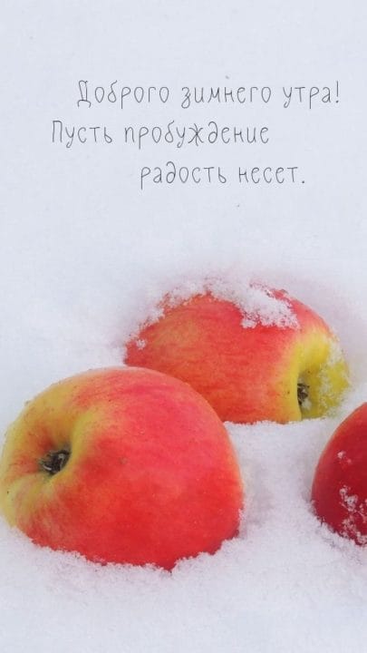 С добрым утром! 200 красивых зимних открыток с надписями #164