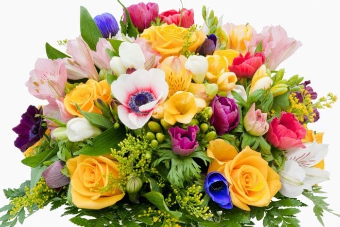 С днем рождения! 190 красивых картинок с букетами цветов #173