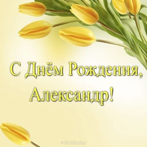 106 открыток Александру с поздравлениями на день рождения #58