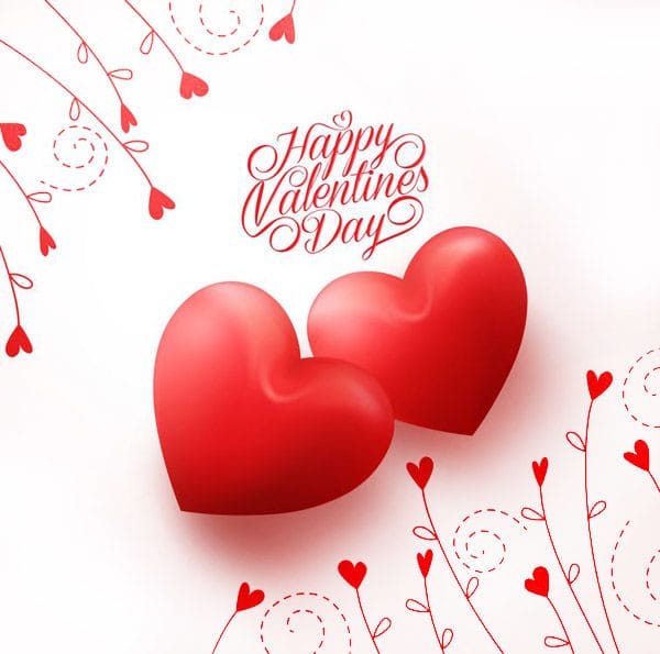 С днем святого Валентина! 240 открыток на 14 февраля #110