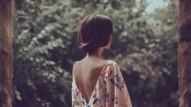 180 красивых фото девушек со спины (без лица) #85