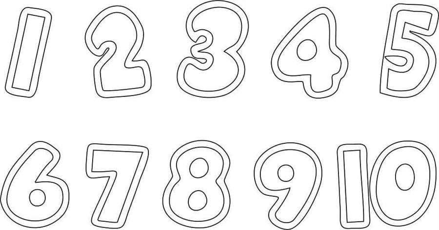 Шаблоны цифр для оформления #68