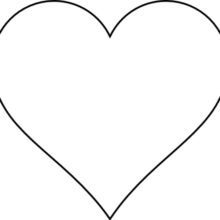 110 шаблонов сердечек для вырезания #41