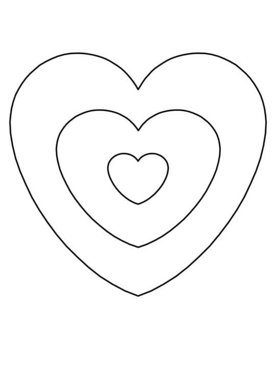 110 шаблонов сердечек для вырезания #84