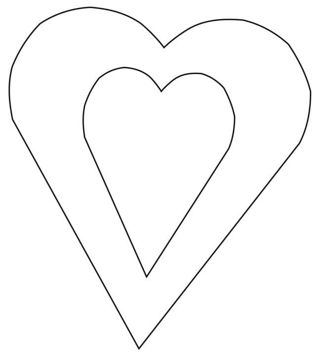 110 шаблонов сердечек для вырезания #83