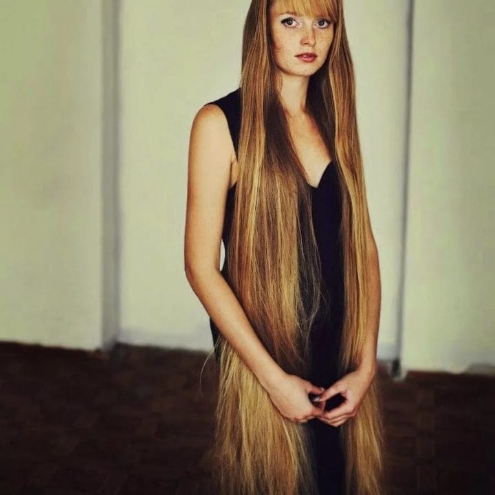 Девушки с длинными волосами (110 фото) #26