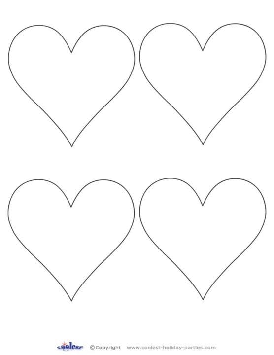 110 шаблонов сердечек для вырезания #54