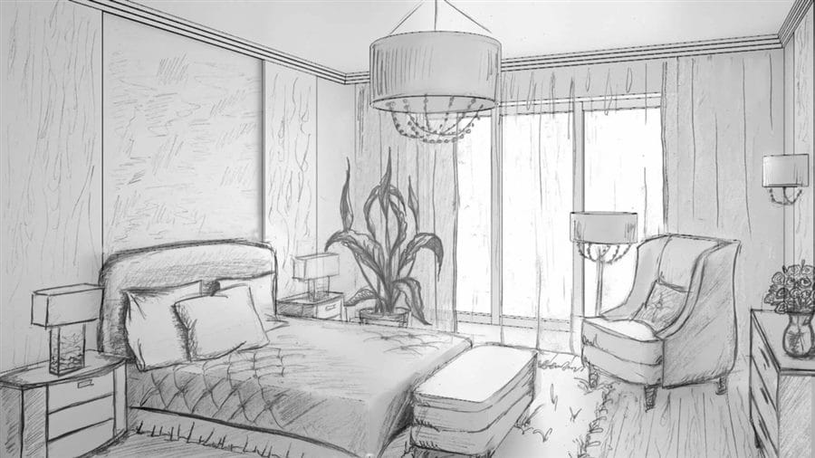Интерьеры комнаты: 110 рисунков #5