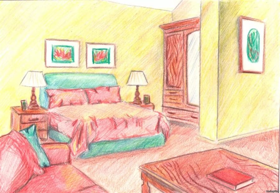 Интерьеры комнаты: 110 рисунков #21