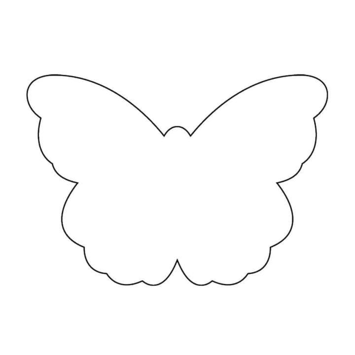 112 трафаретов бабочек для вырезания из бумаги #99