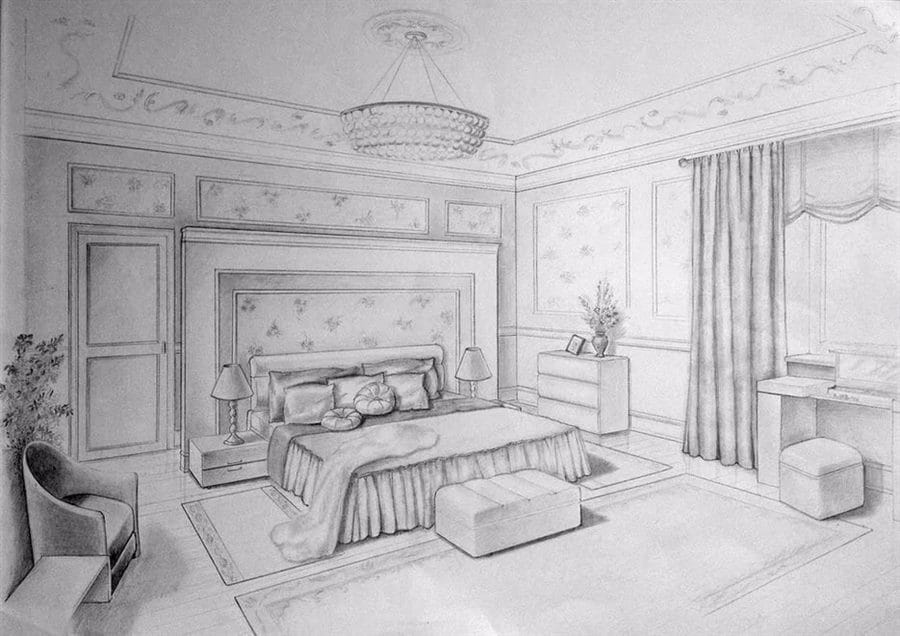 Интерьеры комнаты: 110 рисунков #108