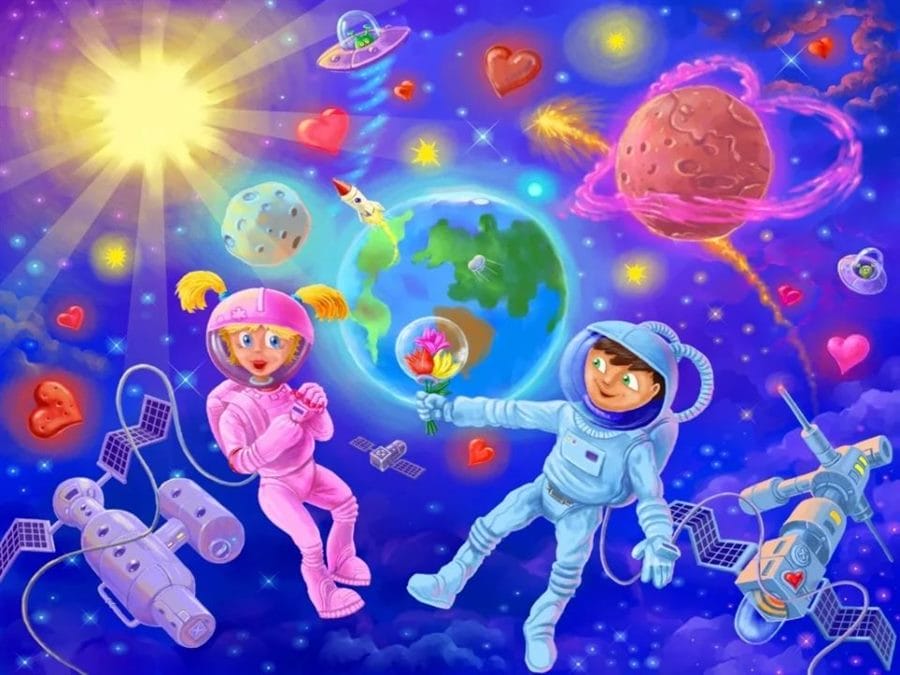 80 картинок про космос для детей #58