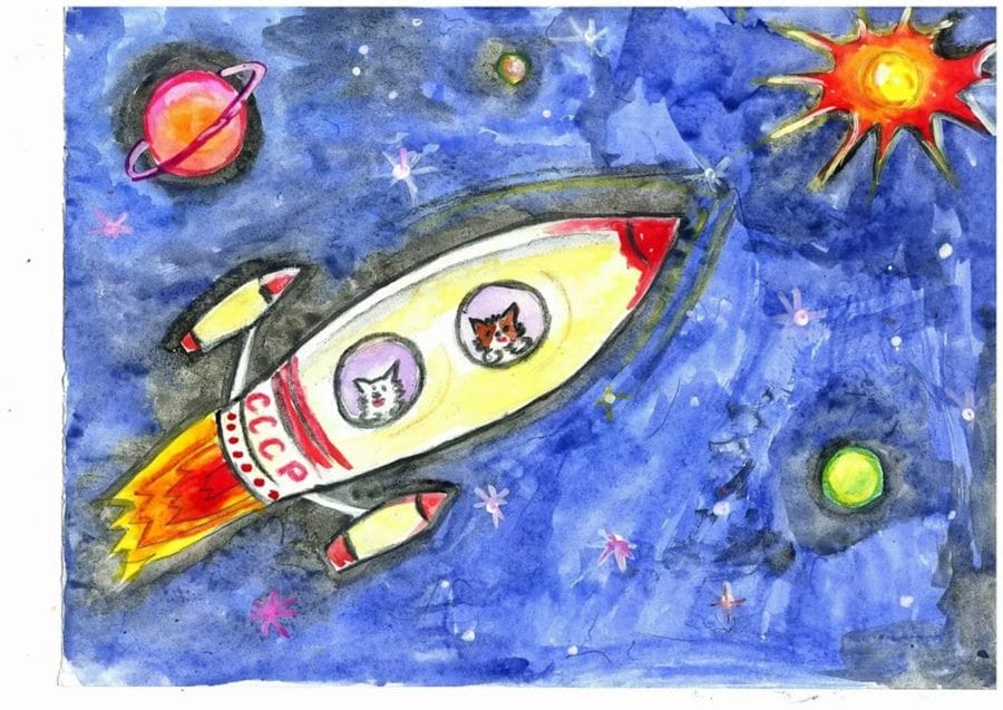 80 картинок про космос для детей #49