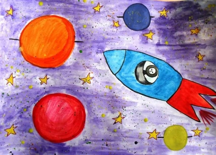 80 картинок про космос для детей #46