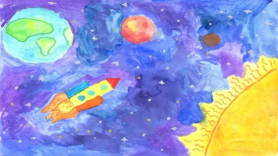 80 картинок про космос для детей #41