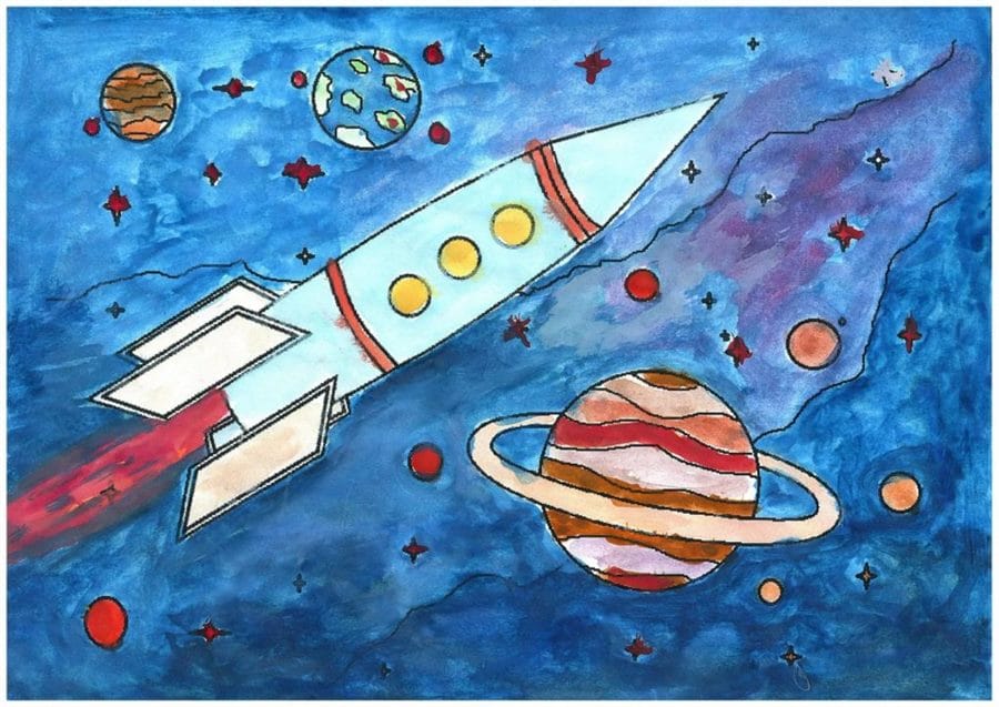 80 картинок про космос для детей #22