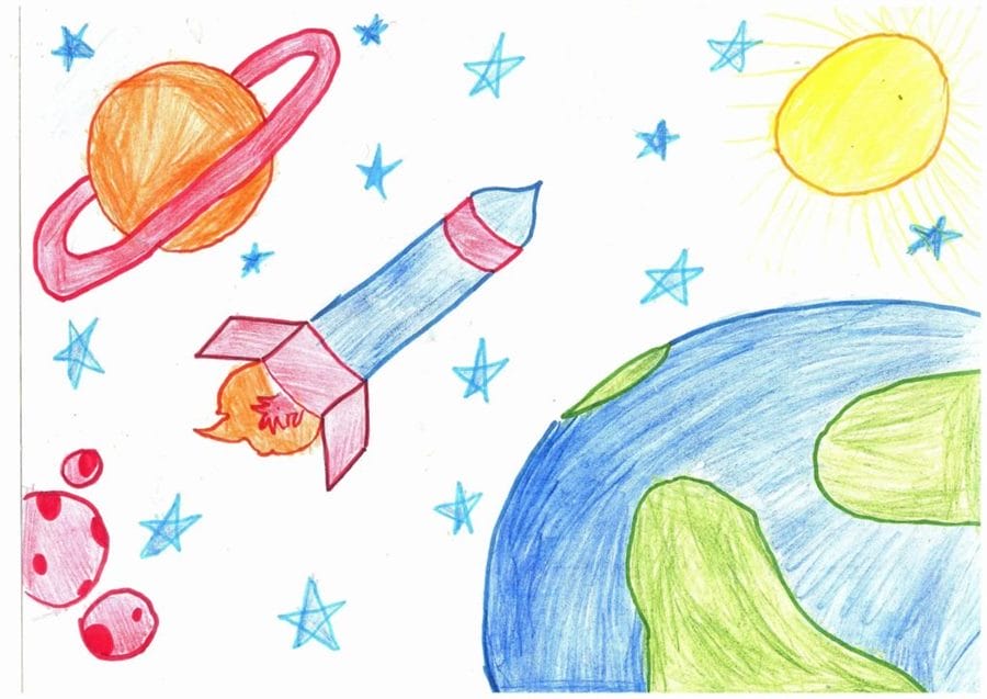 80 картинок про космос для детей #18