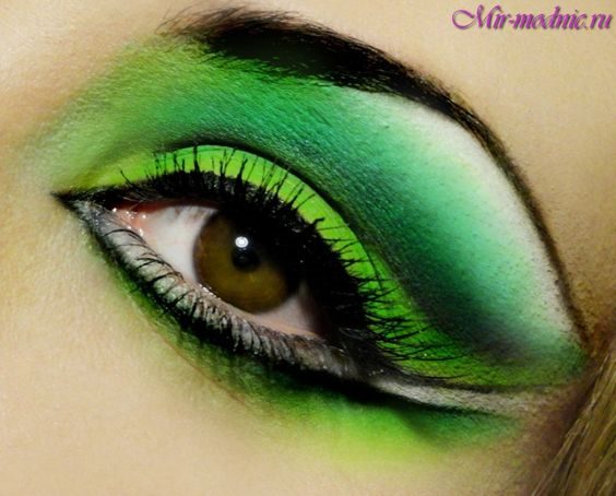Дневной и вечерний макияж для зеленых глаз и темных волос: пошаговые фото, видео #38