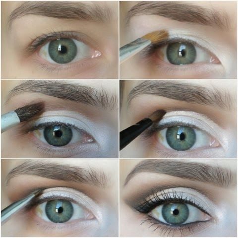 Дневной и вечерний макияж для зеленых глаз и темных волос: пошаговые фото, видео #13