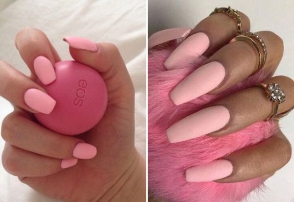 Розовый дизайн ногтей: лучшие идей 2018 #8