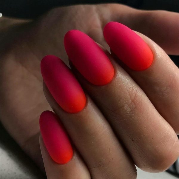 Смелый красный: дизайн ногтей 2018 #15