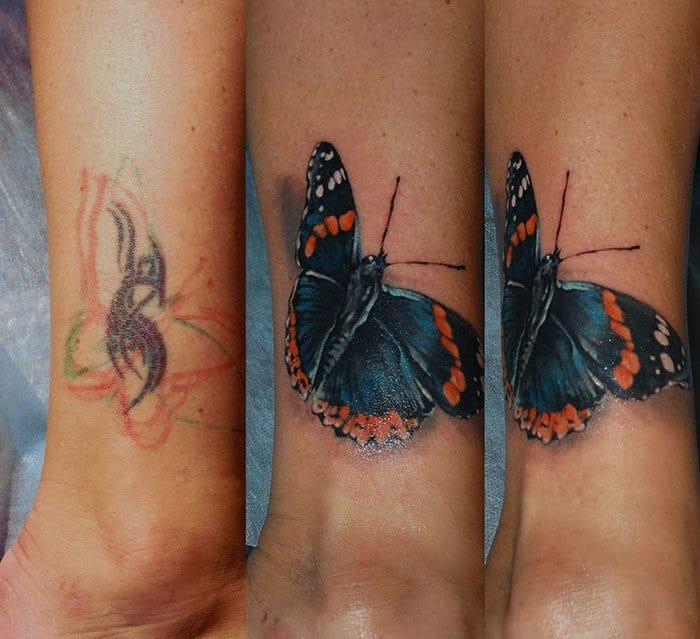Эскизы тату с бабочкой – 80 лучших фото-идей со значением #62