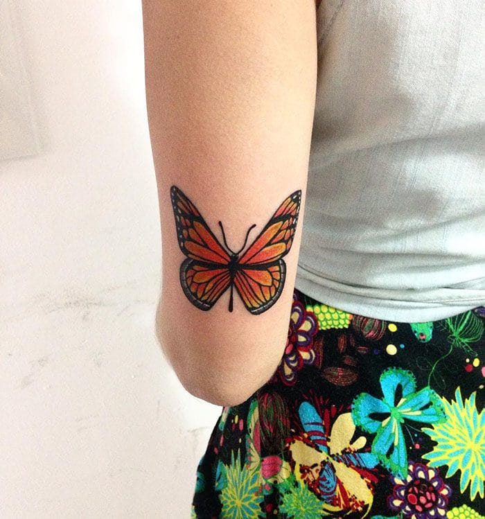 Эскизы тату с бабочкой – 80 лучших фото-идей со значением #70