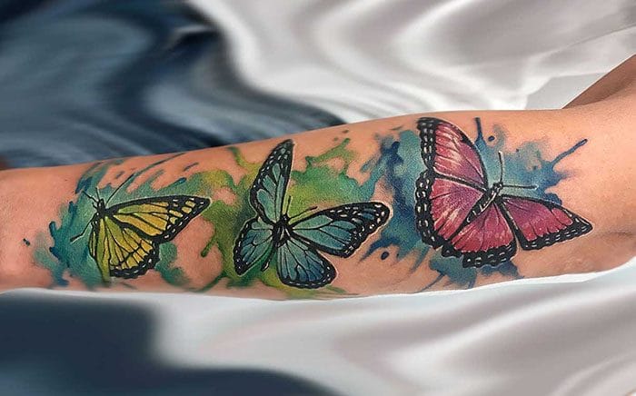 Эскизы тату с бабочкой – 80 лучших фото-идей со значением #46
