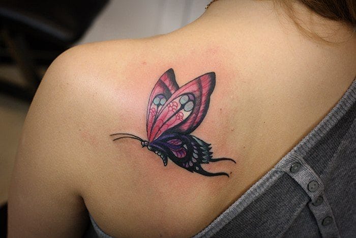Эскизы тату с бабочкой – 80 лучших фото-идей со значением #8