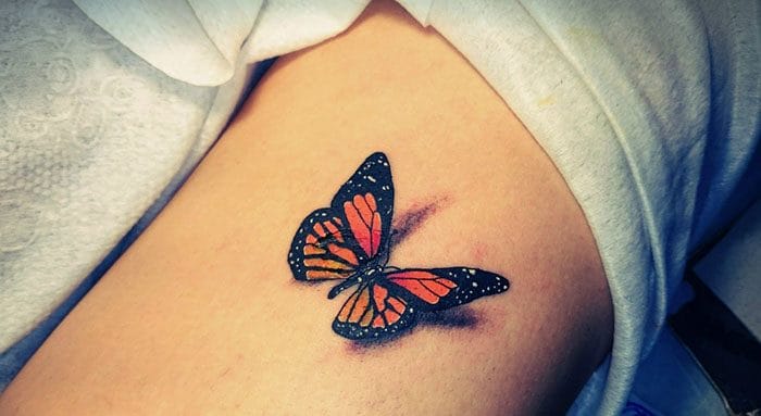 Эскизы тату с бабочкой – 80 лучших фото-идей со значением #24
