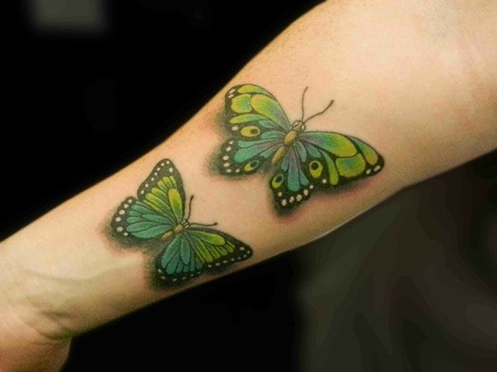 Эскизы тату с бабочкой – 80 лучших фото-идей со значением #28