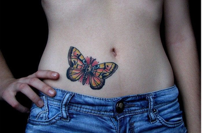 Эскизы тату с бабочкой – 80 лучших фото-идей со значением #5